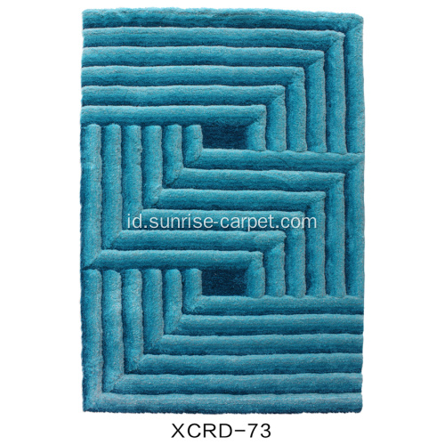 Microfiber Dengan Warna Gradational 3D Carpet